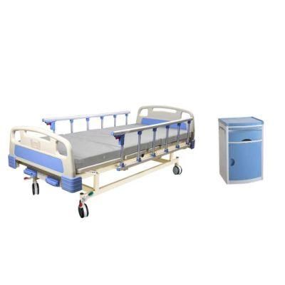 Wg-Hb2/L High Quality Metal Medical Manual Lift Hospital Bed Ambulance Bed