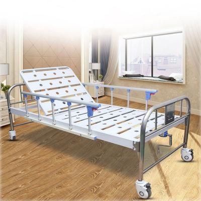 with CE Certificated Hospital Equipment Multi-Function Manual Hospital Bed