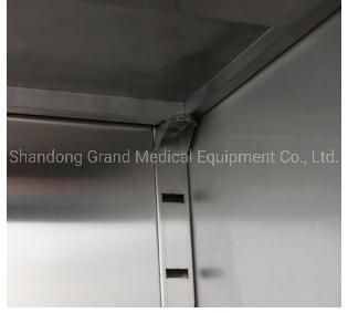 Manufacture Hospital Furniture Stainless Steel Lockable Medicine Cupboard Medical Instrument Cabinet with Wheels 4 Castors