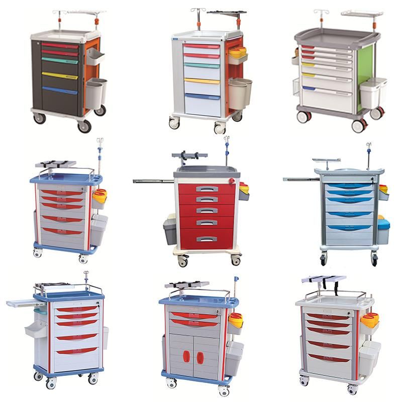 ABS Hospital Patient Nursing Emergency Trolley Price