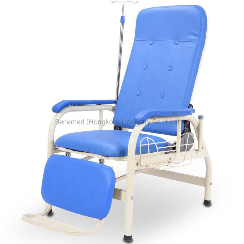 Half Lying Full Lying Infusion Hospital Infusion Chair with IV Stand