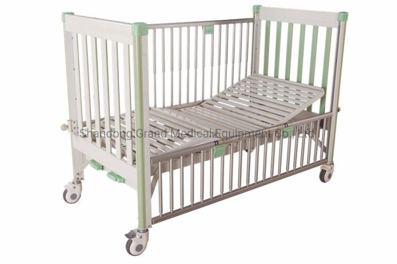 Portable Casters Newborn Medical Bed Stainless Steel Kids Nursing Pediatric Bed Babies Children Hospital Bed