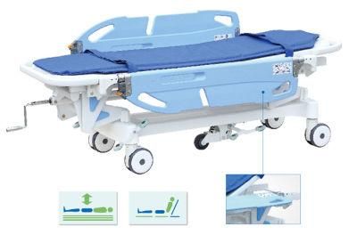 Hospital Type Device Clinic Emergency ABS Medical Equipment ABS Flip Guardrail Patient Transport Stretcher