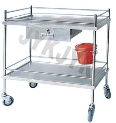 S. S. Dressing &amp; Medicine Change Cart Treatment Trolley Dressing Trolley