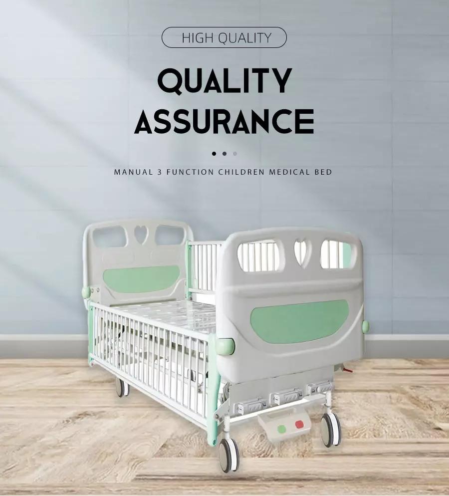 Hospital Equipment Manual 3 Function Children Medical Bed