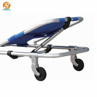 Back Adjustable Patient Emergency Folding Stretcher for Ambulance