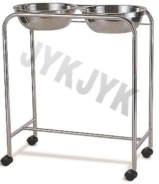 Stainless Steel Trolley with Double Basin