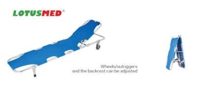 Lotusmed-Stretcher-010112 Aluminum Alloy Automatic Stretcher Foldable Stretcher