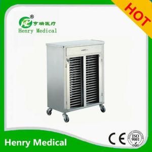 Stainless Steel Patient Recorder Trolley/Patient Recorder Cart/Recorder Trolley