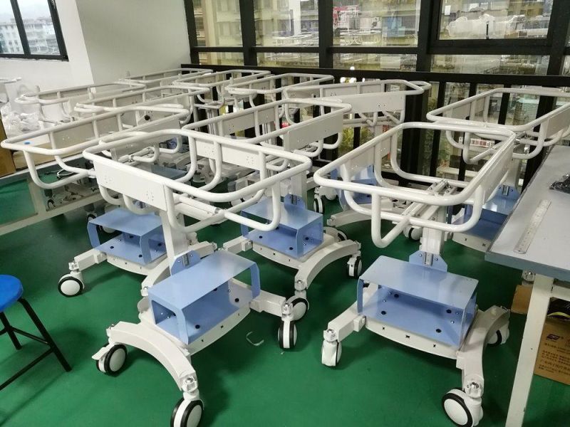 Stainless Steel Ventilator Rolling Stand Trolley Hospital Cart