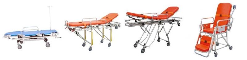 Hospital Stainless Steel Foldable Emergency Rescue Bed / Stretcher (RC-B3)