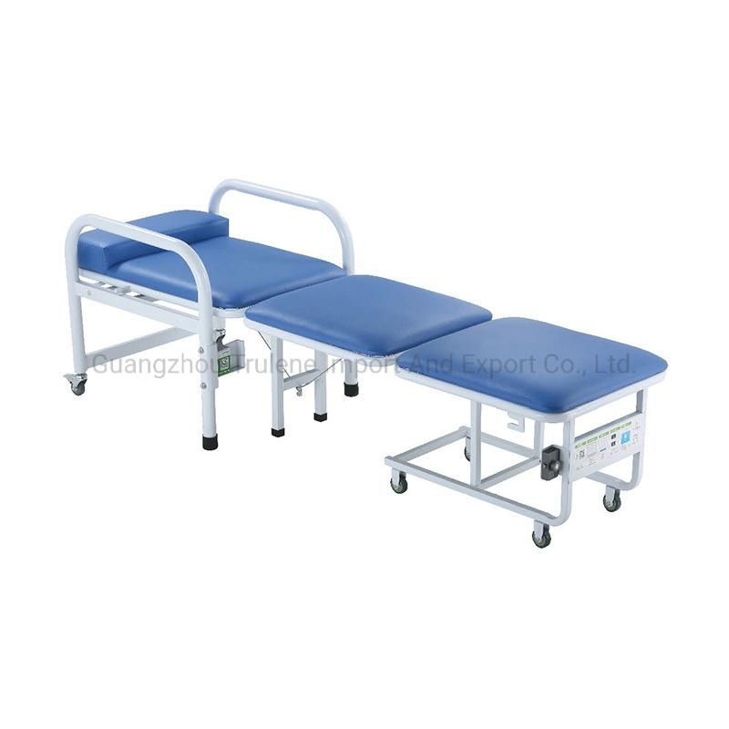 Hospital Ward Bedside Bed Medical Escort Folding Chair