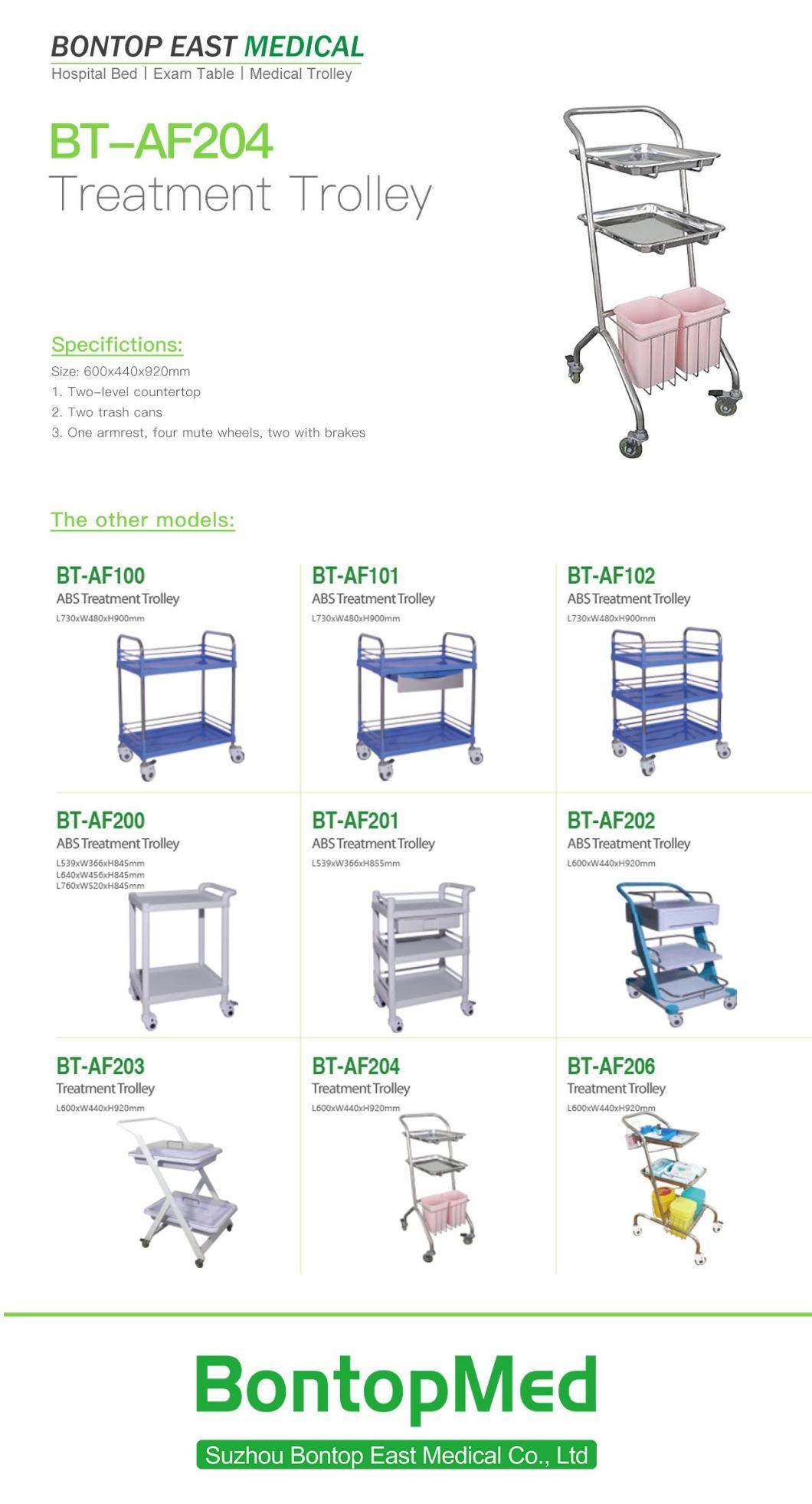 Hospital Instrument Trolley Metal Medical Movable Therapy Treatment Trolley