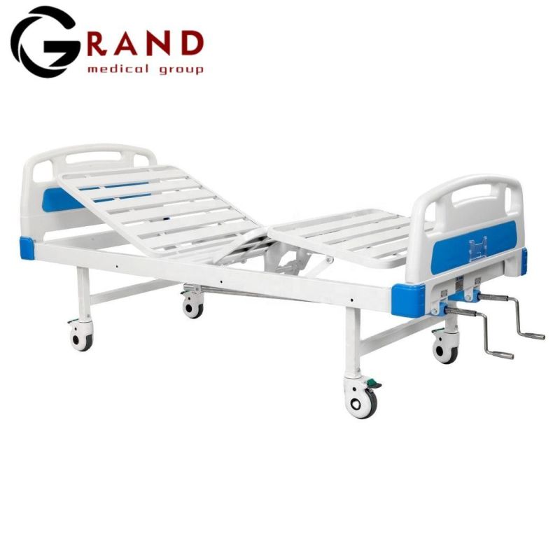 Optimum Selection Hospital Medical Nurse Bed ABS Manual Two Three Five Functions Foldable Bed