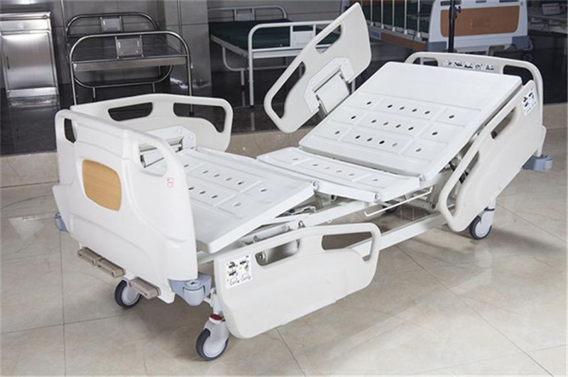 2 Functions Manual Medical Bed with Stainless Cranks for Hospital Patient