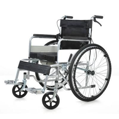 Cheap Price Basic Simple Standard Commode Wheelchair