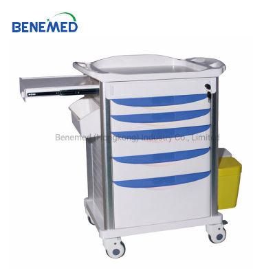 Hospital Medical Medicine Trolly Treatment Trolley Equipment with Drawers