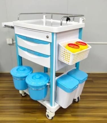 Top2 Mobile Medical Furniture for Computer Instrument Hospital Trolley Cart