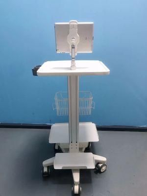 Aluminum Alloy Portable Ultrasound Cart Trolley for Hospital