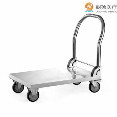 Hospital Instrument Platform Hand Trolley Heavy Duty Platform Work Trolley S. S Trolley Cy-D415