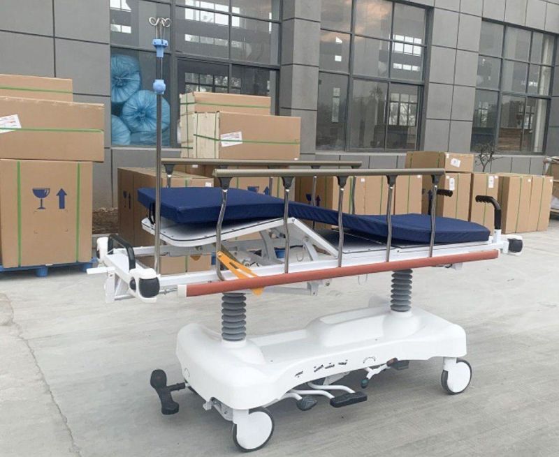 High Quality Hospital ICU Ambulance Stretcher Cart Trolley Emergency Stretcher