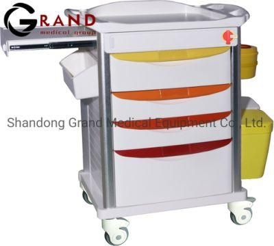 Medical Removable Equipment Medicine Cart Anaesthesia Emgerency Trolley for Hospital