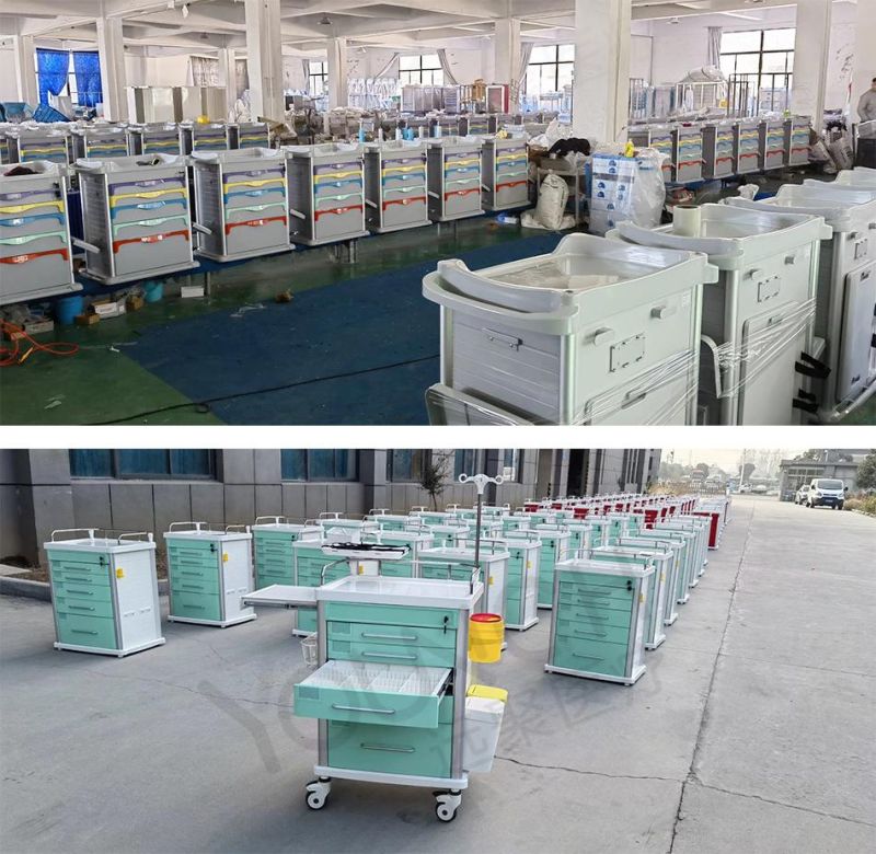 Emergency Hospital Treatment Trolley/ABS Medical Trolley/Medical Cart for Nursing