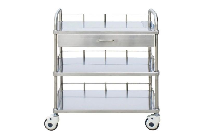2021 China Made Medical Stainless Steel Trolley Hospital Food Trolley
