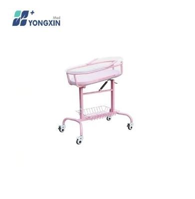 Yx-B-3 Hospital Furniture Powder Coated Steel Baby Bed