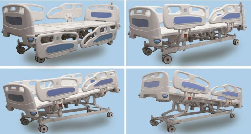 Multifunction Electric Medical ICU Equipments Emergency Automatic Hydraulic Folding Hospital Bed