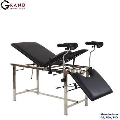 304 Stainless Steel Hospital Bed Furniture Medical Equipment Operation Table FDA Best Quality Medical Device Gynecology Chair