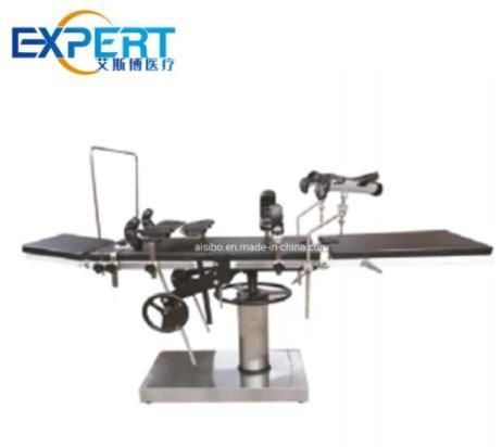 Medical Equipment Ot Table Surgical Room Manual Operation Bed Stainless Steel Multifunction Hydraulic Mechanical Operating Table