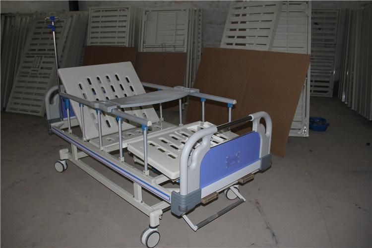 Cheap Simple One Function Manual Hospital Bed ABS Single Crank Medical Bed for Patient Nursing Bed and Clinic