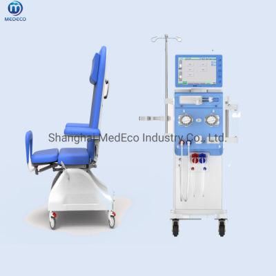 Hospital Manual Adjustable Patient Dialysis Chair Medical Hemodialysis Chair Bed with Armrest Price