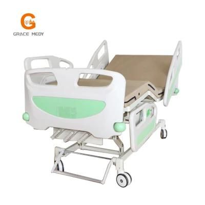 Medical Bed 3 Function with Castors Casters ABS Head