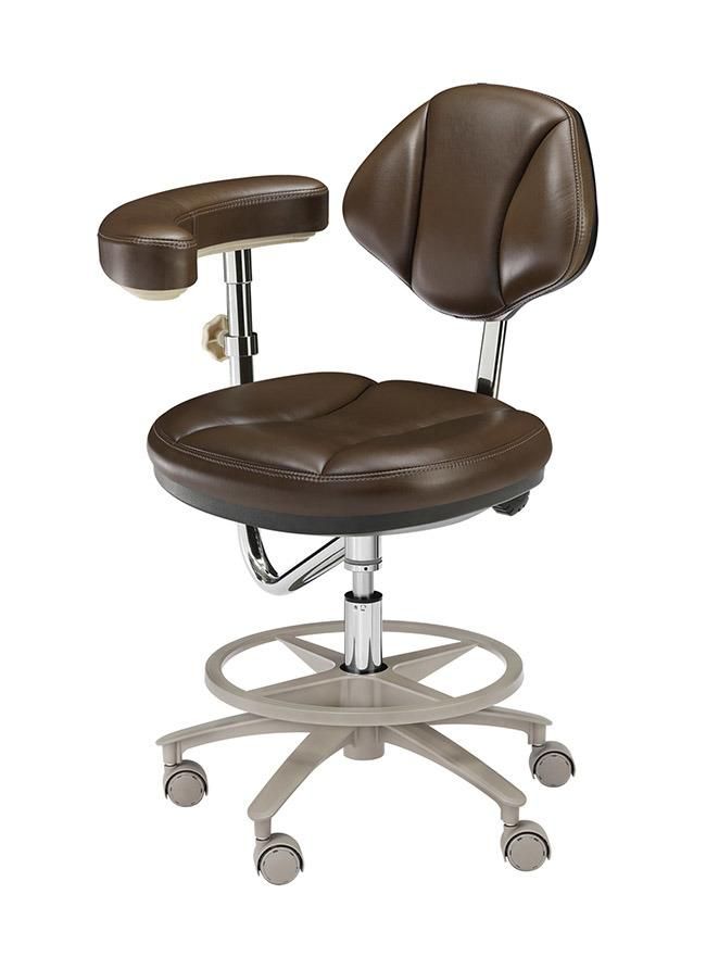 Dental Rotating Leather Dentist Stool Assistant Chair Stool