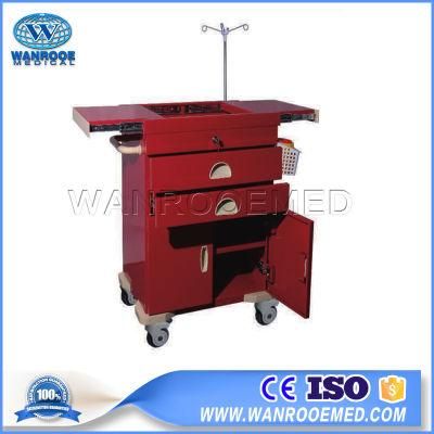 56j Hospital Used Emergency Medical Equipment ABS Plastic Clinic Trolley