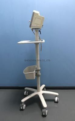 Patient Monitor Rolling Stand Cardiac Monitor Trolley for Equipment