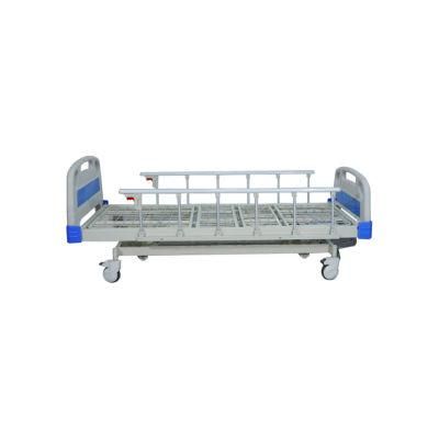 ABS Cranks Three Functions Patient Nursing ICU Bed Manufacturer Manual Hospital Bed Medical Equipment