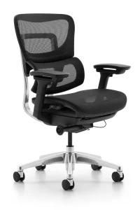Modern Staff Home Comfortable Sturdy Ergonomic Lumbar Swivel Support Black Office Chair