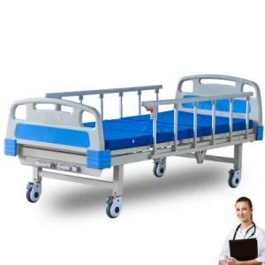 Adjustable Manual Paramount ICU Bed with Aluminum Alloy Protective Railing