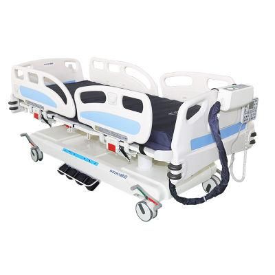 Wg-Hbd5a Medical 5 Function Electric ICU Hospital Bed with CPR
