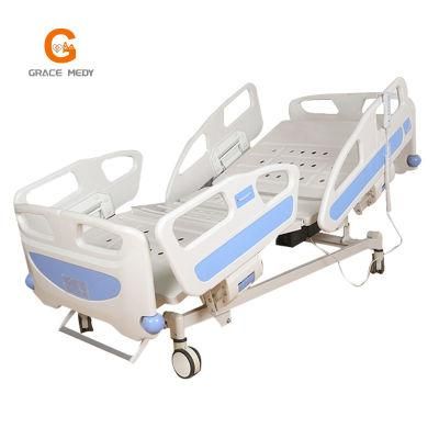 A01-3 Luxury Multi Function ICU Medical Patient Bed Electric 5 Function Hospital Bed