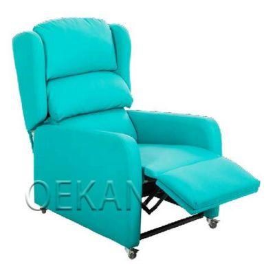 New Design Hospital Single Leather Sofa Medical Office Leisure Recliner Sofa