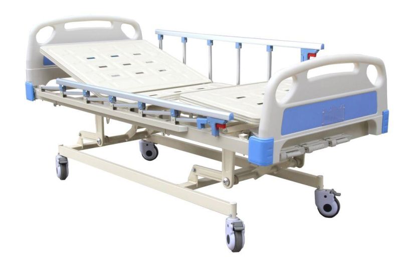 Hospital Medical Patient Clinic 3 Crank Manual Hospital Nursing Bed