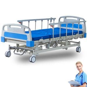 Three Function Medical Bed with Luxury Central-Lock Castor China Supplier
