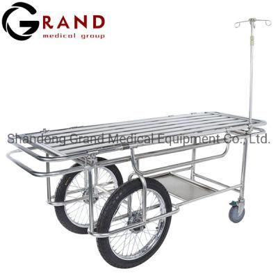 Mobile Hospital Furniture Medical Transfer Trolley Stainless Steel Stretcher Trolley Factory Price