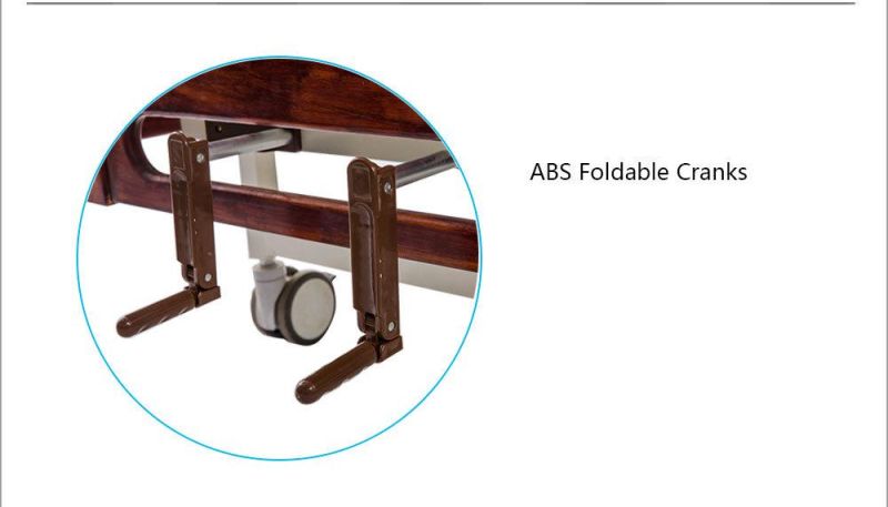 Bc02-2c Factory Manual Patient Nursing Hospital Bed with IV Pole