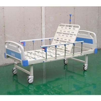 Hospital Bed ABS 1-Function Nursing Bed with Casters Manufacturers