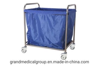 Hospital Equipment Stainless Steel Dirt Bag Cart Nursing Trolley